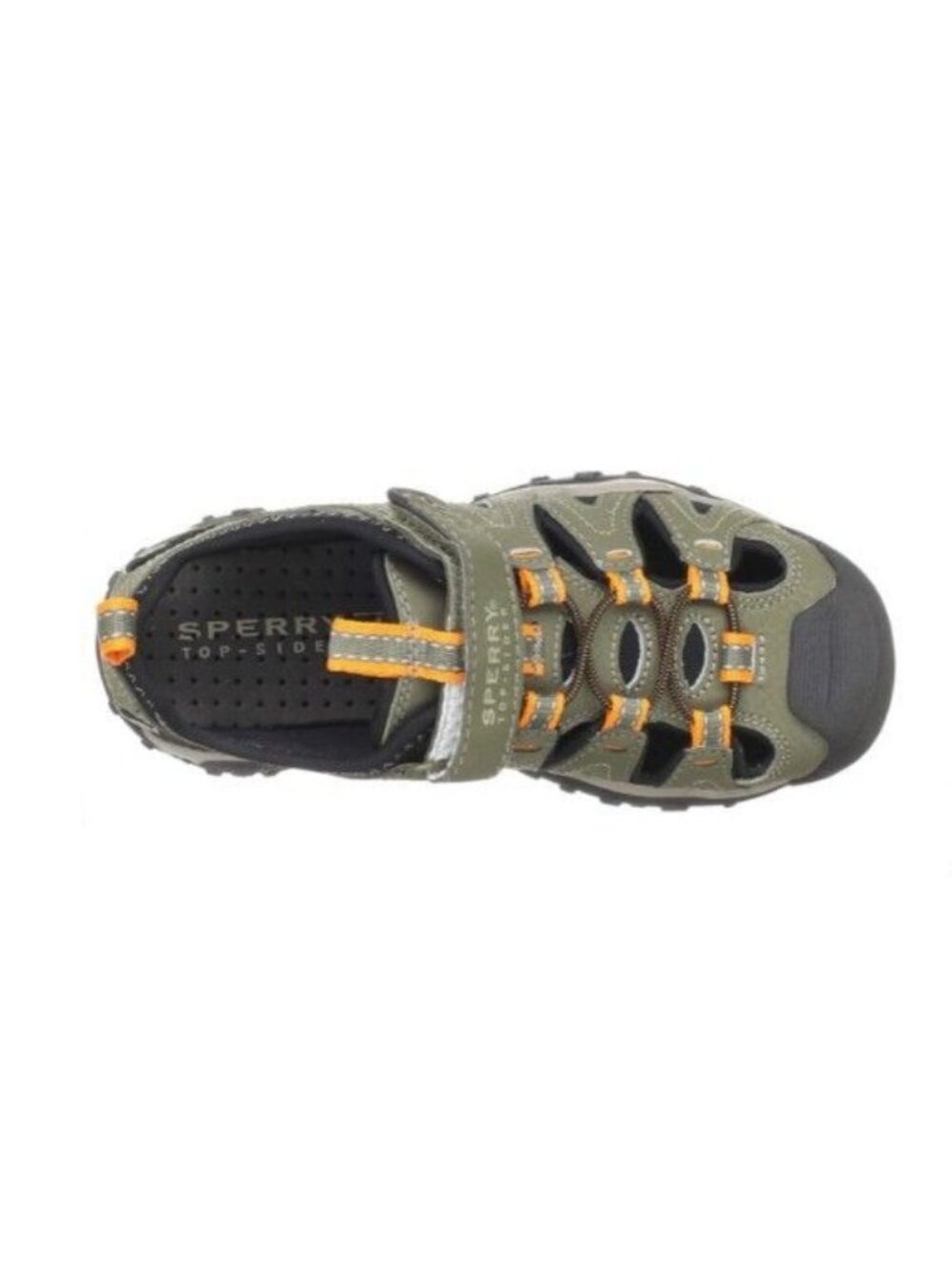 Sperry Top-Sider Kids Boys Wet Tech Closed-Toe Fisherman Sandal Oliver Green 11W - Picture 5 of 16